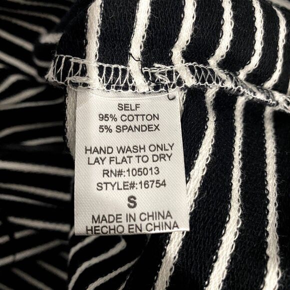NWT Andree by Unit Fiesta Nights Tank Top Black Striped Embroidered Size Small - Picture 6 of 6